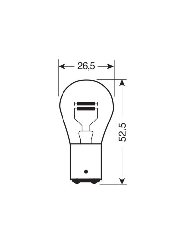 CP.LAMPADE P21/5W 24V 21/5W ORIGINAL LINE BAY15D B