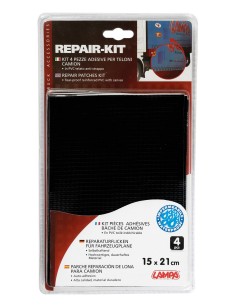 Set 4 pezze adesive per teloni camion - Nero 2