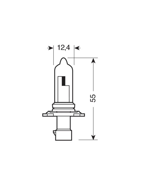 LAMPADINA HB3A 12V 60W ORIGINAL LINE P20D