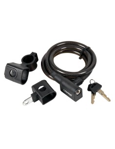 Cavo antifurto in acciaio a spirale Ø 10 mm - 120 cm