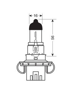 LAMPADINA H13 12V 60/55W ORIGINAL LINE P26.4T 2