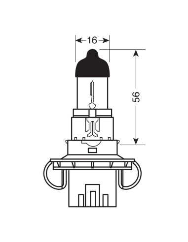 LAMPADINA H13 12V 60/55W ORIGINAL LINE P26.4T