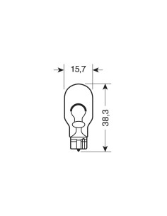 LAMPADINA W16W 12V 16W ORIGINAL LINE W2,1X9,5D SFU 2