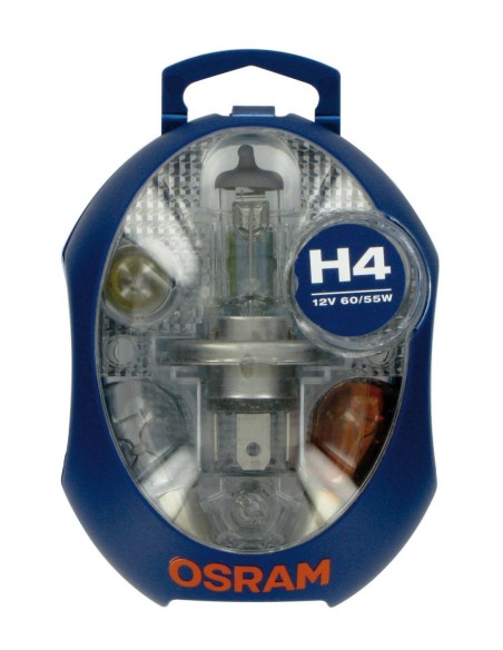 KIT LAMPADE H4 12V 6 LAMPADE 3 FUSIBILI
