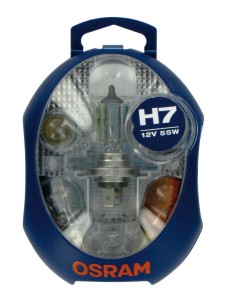 KIT LAMPADE H7 12V 6 LAMPADE 3 FUSIBILI