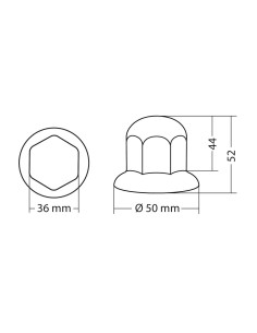 SET 10 PZ COPRIBULLONI 30MM 2