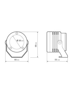 O-Lux, coppia fari ausiliari a led, 12V - Nero 2