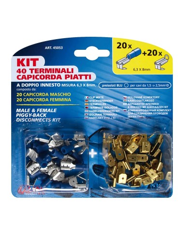 KIT 40 CAPICORDA PIAT.DOPPI BLU