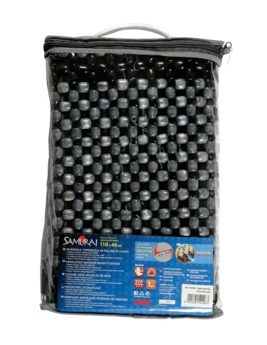 -COPRISEDILE SCHIENALE --SAMURAI--IN LEGNO ANTRACI