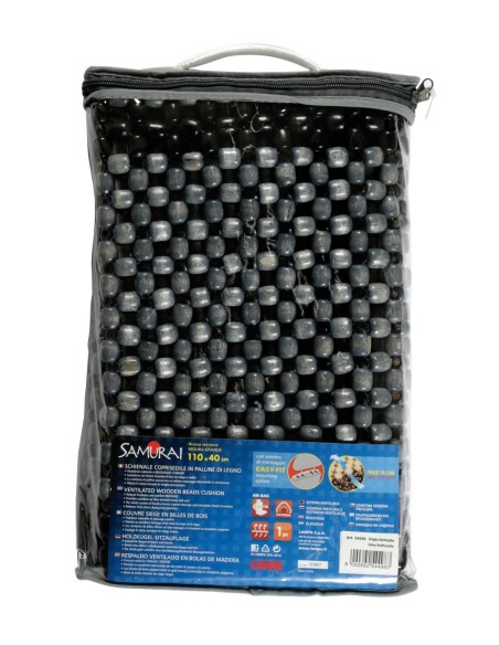 -COPRISEDILE SCHIENALE --SAMURAI--IN LEGNO ANTRACI