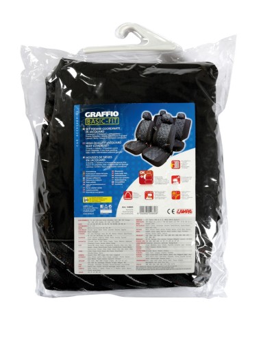 -SET COPRISEDILI FODERA --GRAFFIO--ANTRACITE-