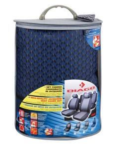 -SET COPRISEDILI FODERA --DIAGO-- BLU- 2