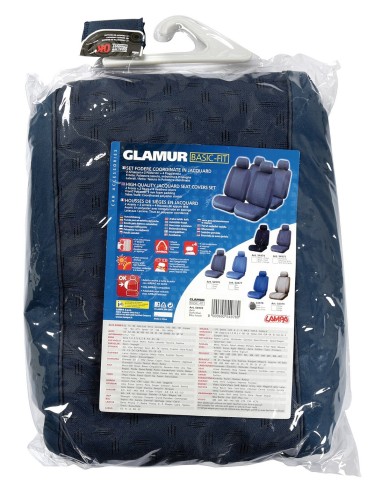 -SET COPRISEDILI FODERA --GLAMUR-BASIC-- BLU SCUR