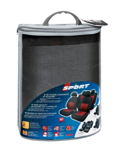 -SET COPRISEDILI FODERA --SPORT--GRIGIO-