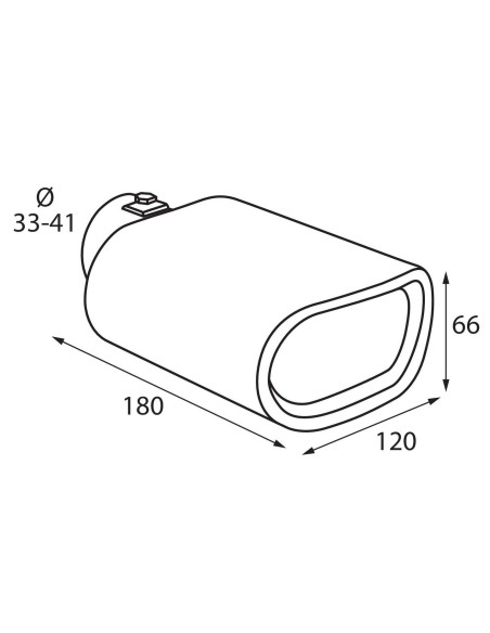 TERMINALE TS-27 ACCIAIO INOX DIAM.33-41MM
