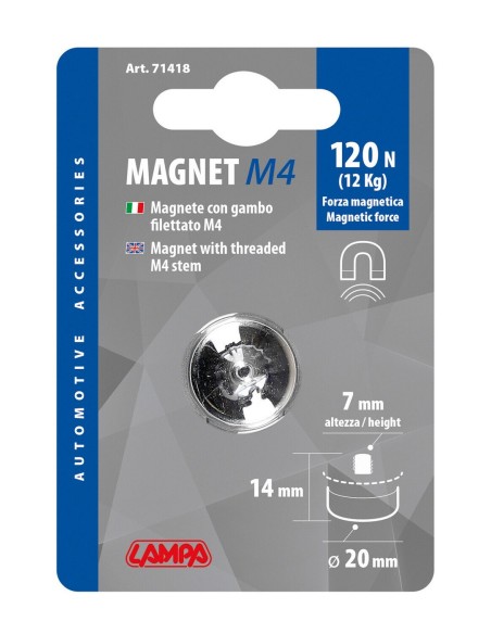 MAGNETE DI FISSAGGIO CASSETTA PORTA GUANTI (ART.71