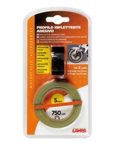 PROFILO RUOTE RIFLETTENTE ARANCIO CON ADATTATORE