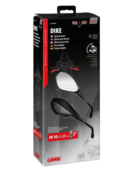 -COPPIA SPECCHI MOTO--DIKE---