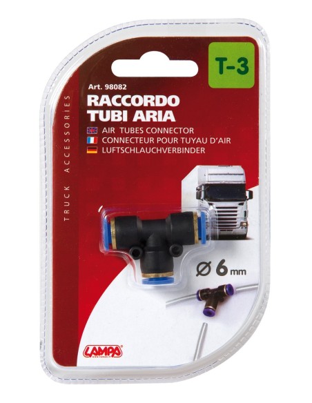 -RACCORDO TUBI ARIA 6MM--T3-