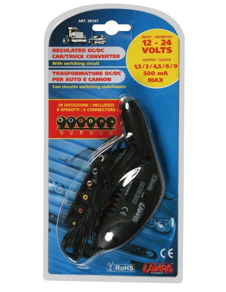 TRASFORMATORE 12/24V DA 0,5 AMPERE