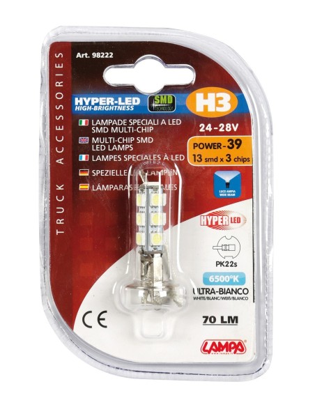 LAMPADINA H3 28V 13 SMD