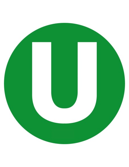 -LETTERA ADESIVA --U-- 220MM-