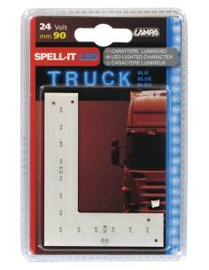 -LETTERA ADESIVA --L-- 24V LED BLU-