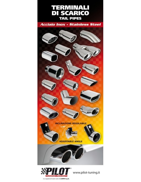 LOCANDINA-TAIL PIPES AND MUFFLERS-PER DISPLAY ALLU