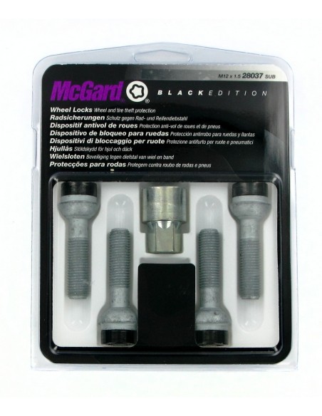 BULLONI ANTIF.MCGARD M12X1,5 BLACK EDITION