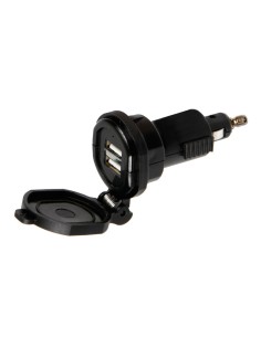 DIN-TECH 2 DOPPIA PRESA DIN USB 2700MA RIC.VELOCE