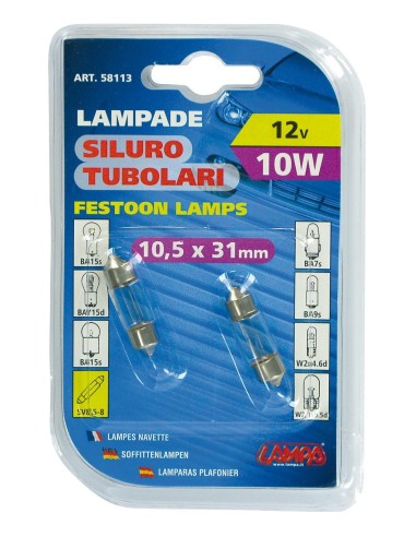 CP.LAMPADIN.TUBOL.10W SV8,5 11X31