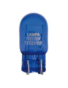 COPPIA LAMPADINA BLUE-DYED 12V. 21/5W W3X16Q 58075 LAMPA