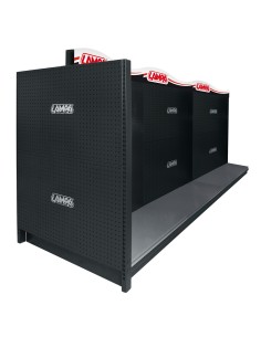 TESTATA DI BANCO 142X90CM 1 LATO FORATO+1 LISCIO( D ) 98993 LAMPA