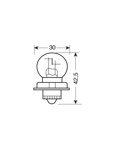 LAMPADIN.12V S3 P26S 30W