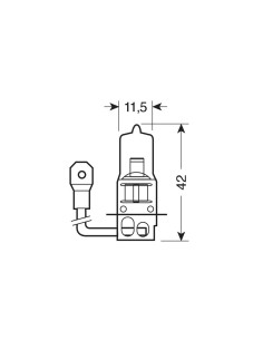 LAMPADA H3 12V 100W PK22S 2