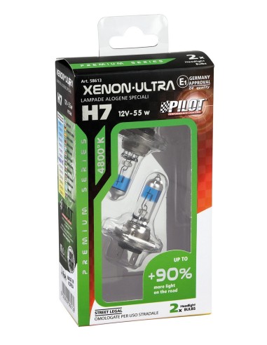 CP. LAMPADE XENON-ULTRA H7 +90% 12V 55W