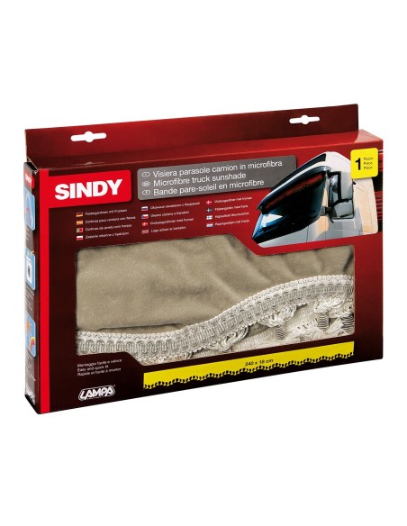 -VISIERA PARASOLE--SINDY--BEIGE IN MICROFIBRA PER