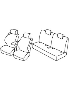 FOD.SUPERIOR NERO/BLU SU ORD. VW T-ROC 17 in poi