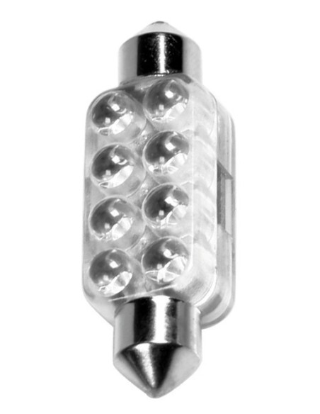 LAMPADA 10MMX44MM MEGA-BRITE 8 LED VERDE