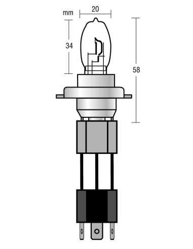 CP.LAMPADE H4 HOD24V.90/100W