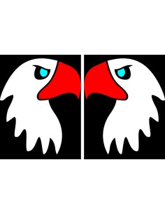 Spell-It Led coppia emblemi, 24V - Aquila