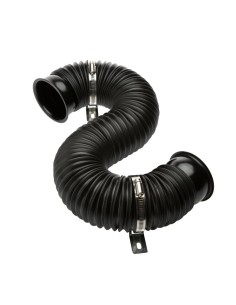 TUBO NERO LUNG. 250-750 MM. - 76 MM. - BLACK HOS