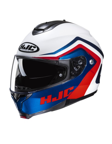 CASCO MODULARE C91N NEPOS BIANCO ROSSO BLU TG.L