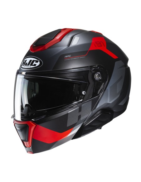 CASCO MODULARE I91 CARST MC1SF NERO ROSSO TG.XL