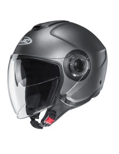 CASCO JET I40N SEMI FLAT TITANIUM TG.XL