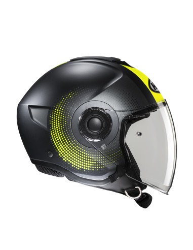 CASCO JET I40N DOVA MC3HSF NER VERDE FLUO GRI TG.S