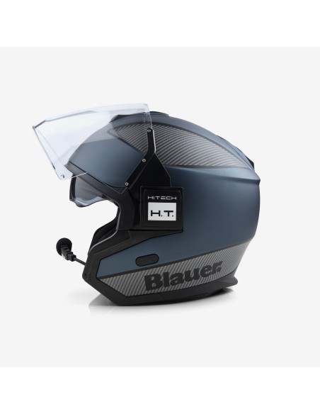 CASCO JET SOLO BTR S TITANIO-CARBONIO-NERO MATT