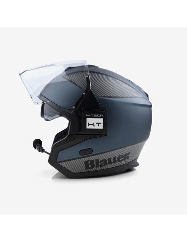 CASCO JET SOLO BTR M2 TITANIO-CARBONIO-NERO MATT