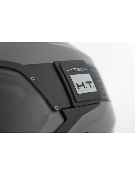 CASCO JET HACKER BTR M2 NERO MATT FASCIA NERA-GIALLO FLUO