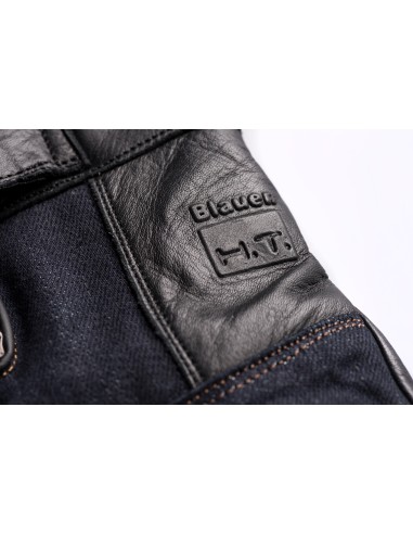 GUANTI COMBO DENIM M NERO